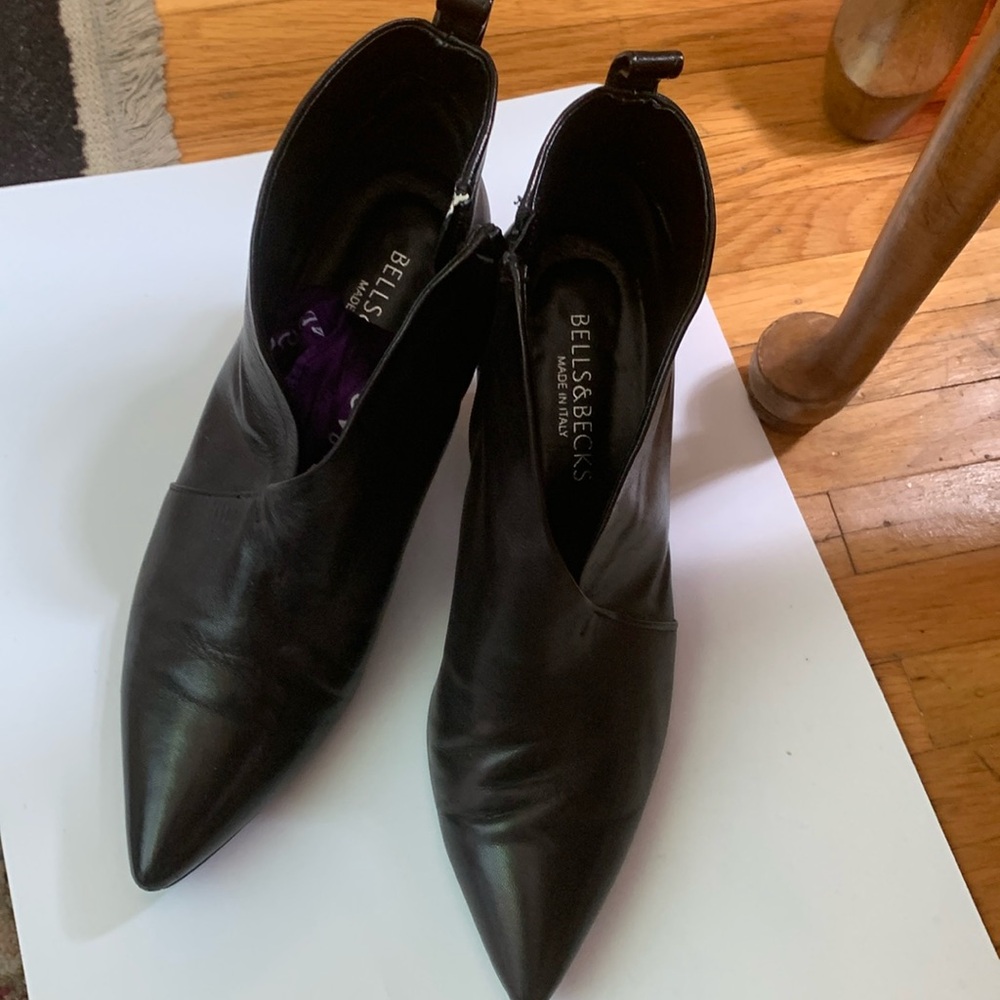 All all leather Italian made short boots